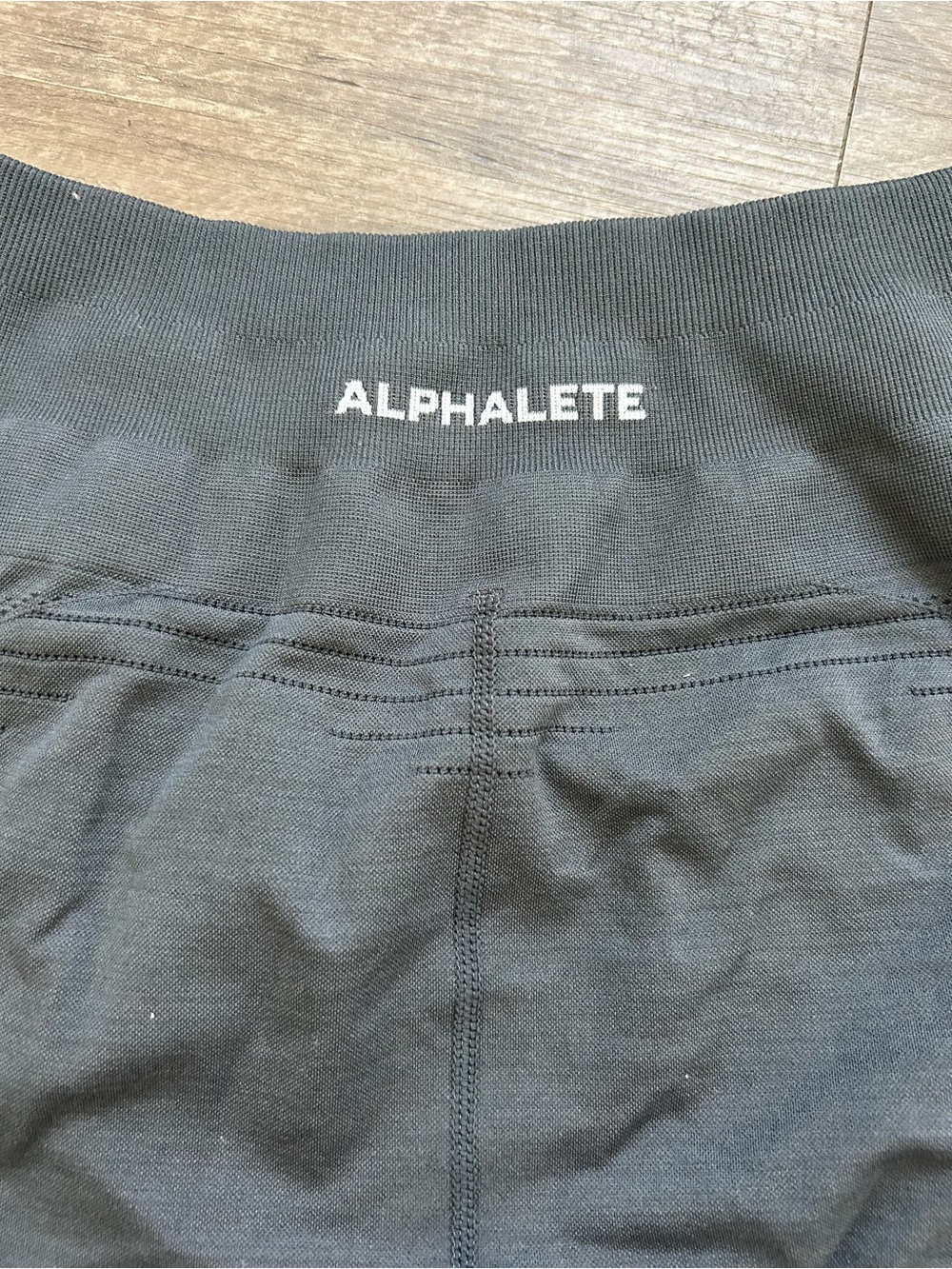 Alphalete Black Women's Seamless Leggings with Logo